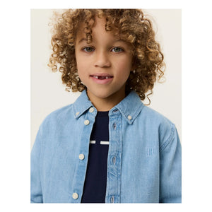 Les Deux - Konrad Denim Shirt | Washed Blue
