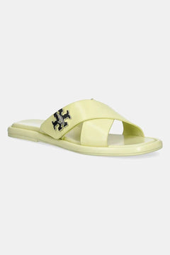 Tory Burch T Lock Cross Band Slide Deri Terlik
