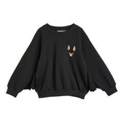 Mini Rodini - Organic Cotton Sweat Bat | Black