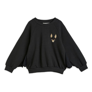 Mini Rodini - Organic Cotton Sweat Bat | Black