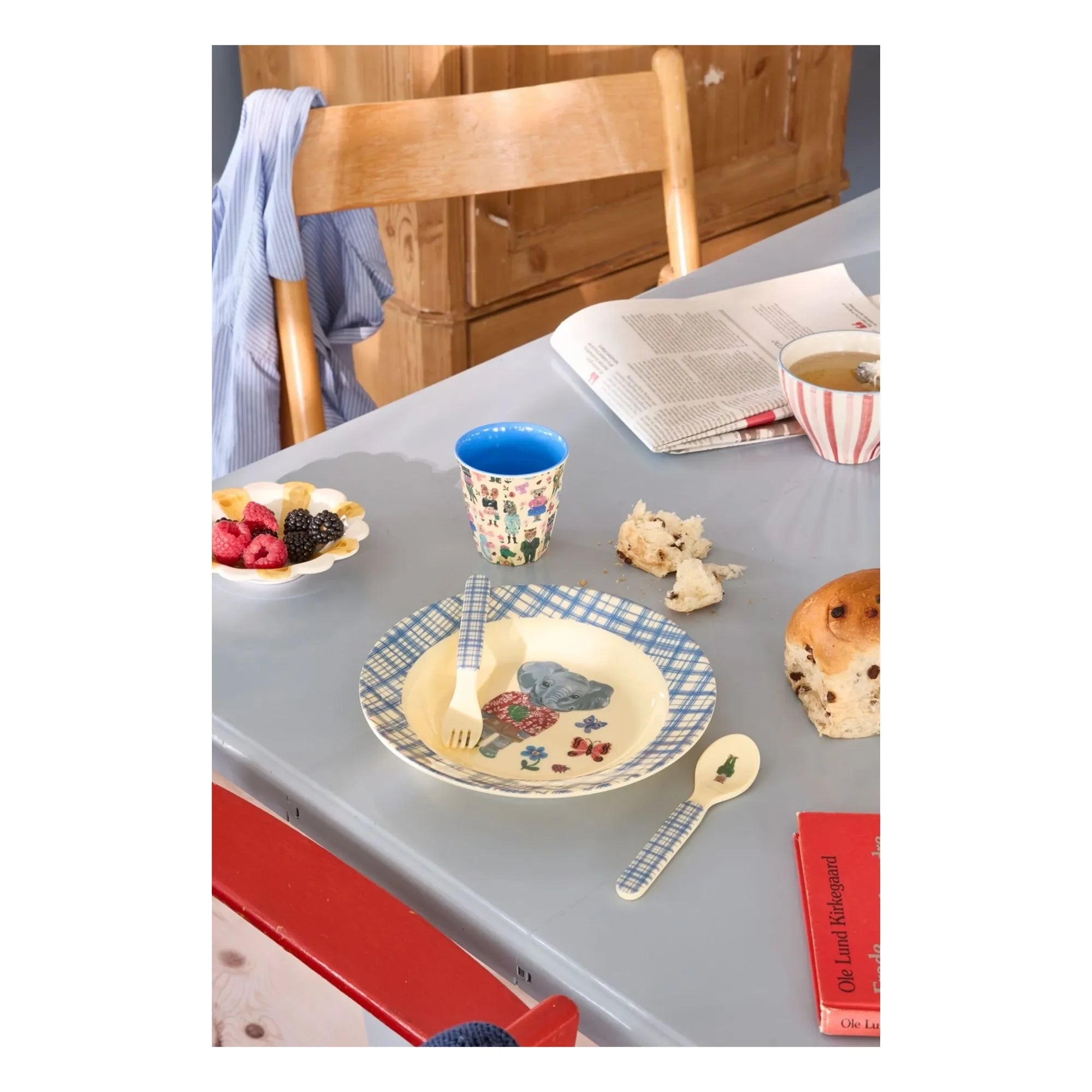 Rice - Melamine Cutlery Set - Rice x Nathalie Lété | Blue