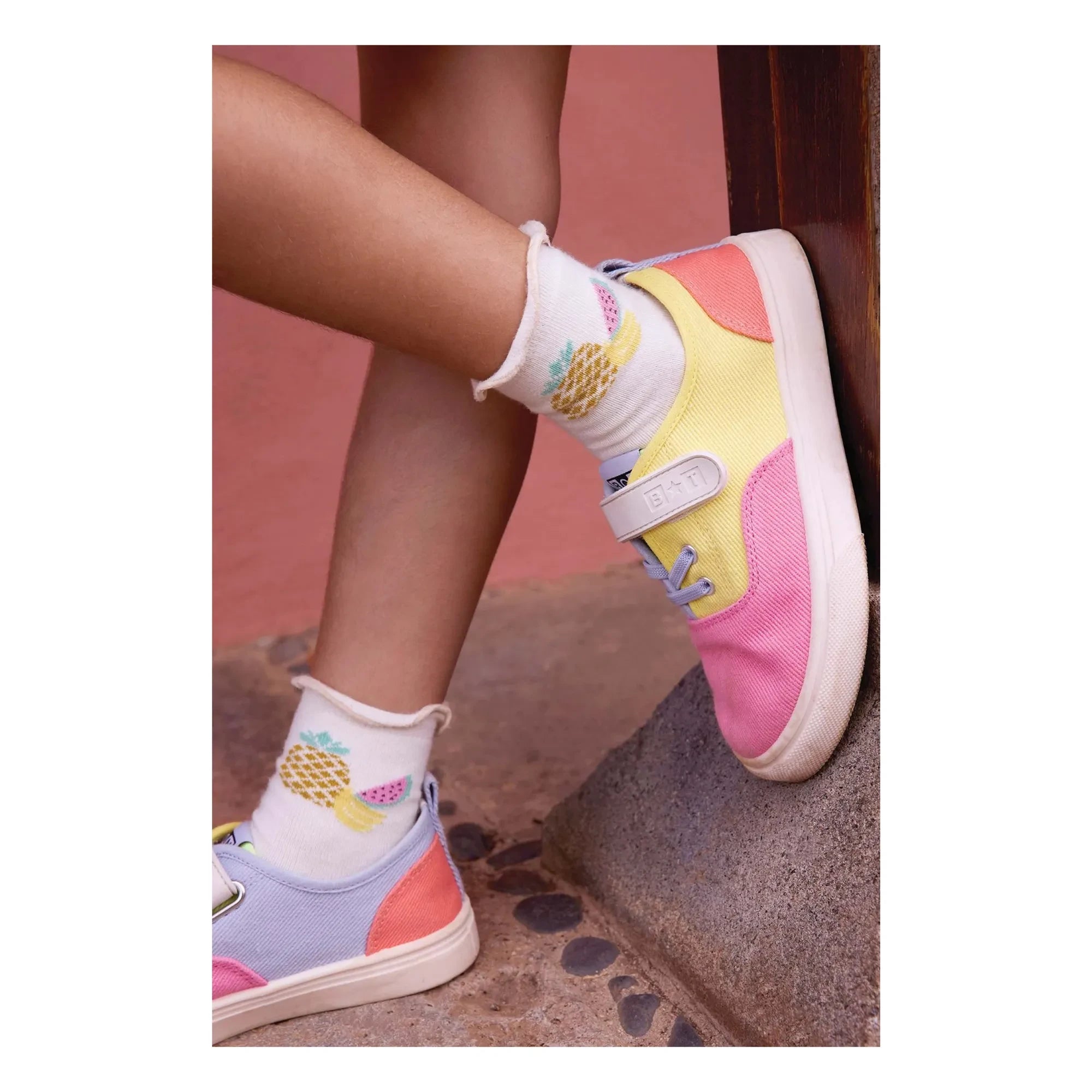 Bonton - Board Easy Lace-up Sneakers | Candy Pink
