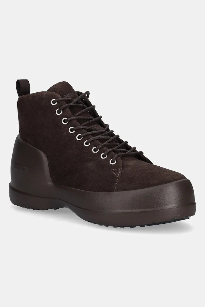Moon Boot MB MEZZALUNA LACE UP MID SUEDE Süet Kadın Kar Botları