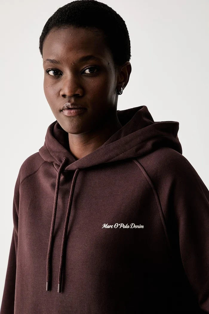 Marc O'Polo kadın pamuklu kapüşonlu sweatshirt