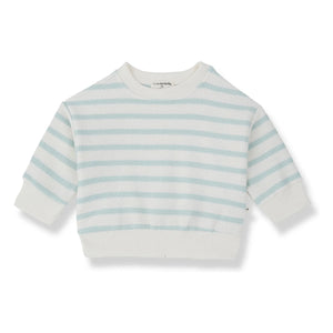 1+ in the family - Striped Marroig sweatshirt | Almond green