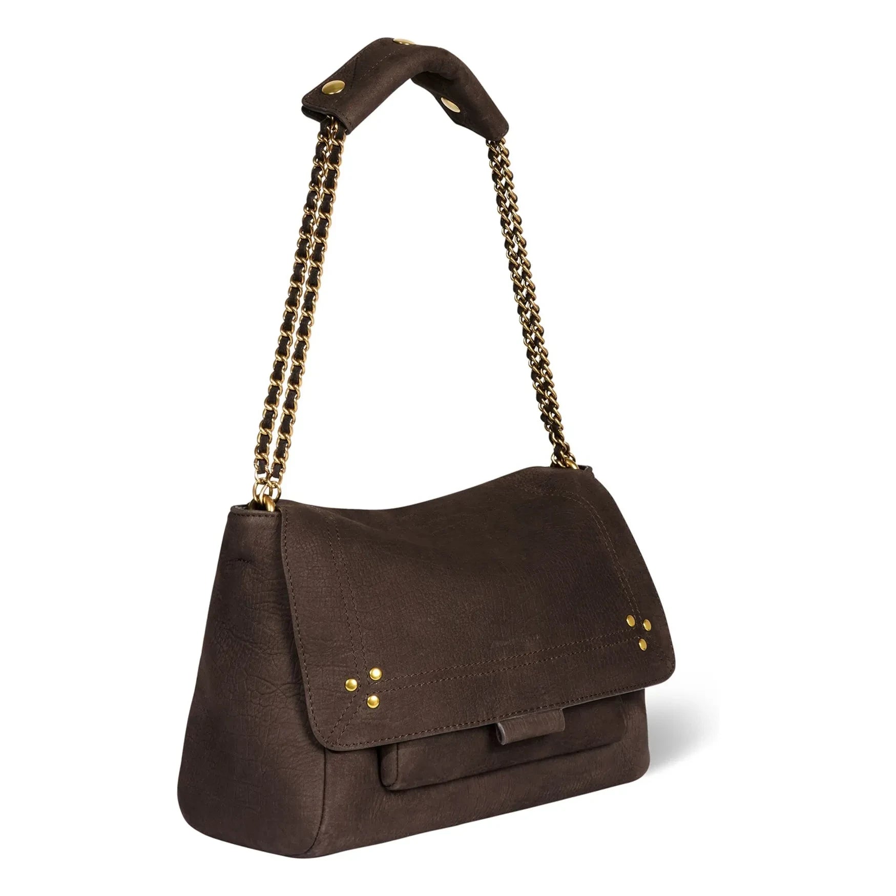 Jérôme Dreyfuss - Lulu M Croco Patterned Leather Bag | Brown