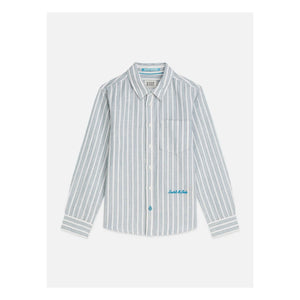 Scotch & Soda - Striped Linen Shirt | Light Blue