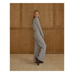 Rylee + Cru - Ribbed Knit Vest | Gray Blue