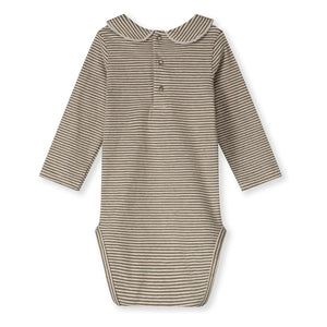 Gray Label - Organic cotton bodysuit | Khaki Brown