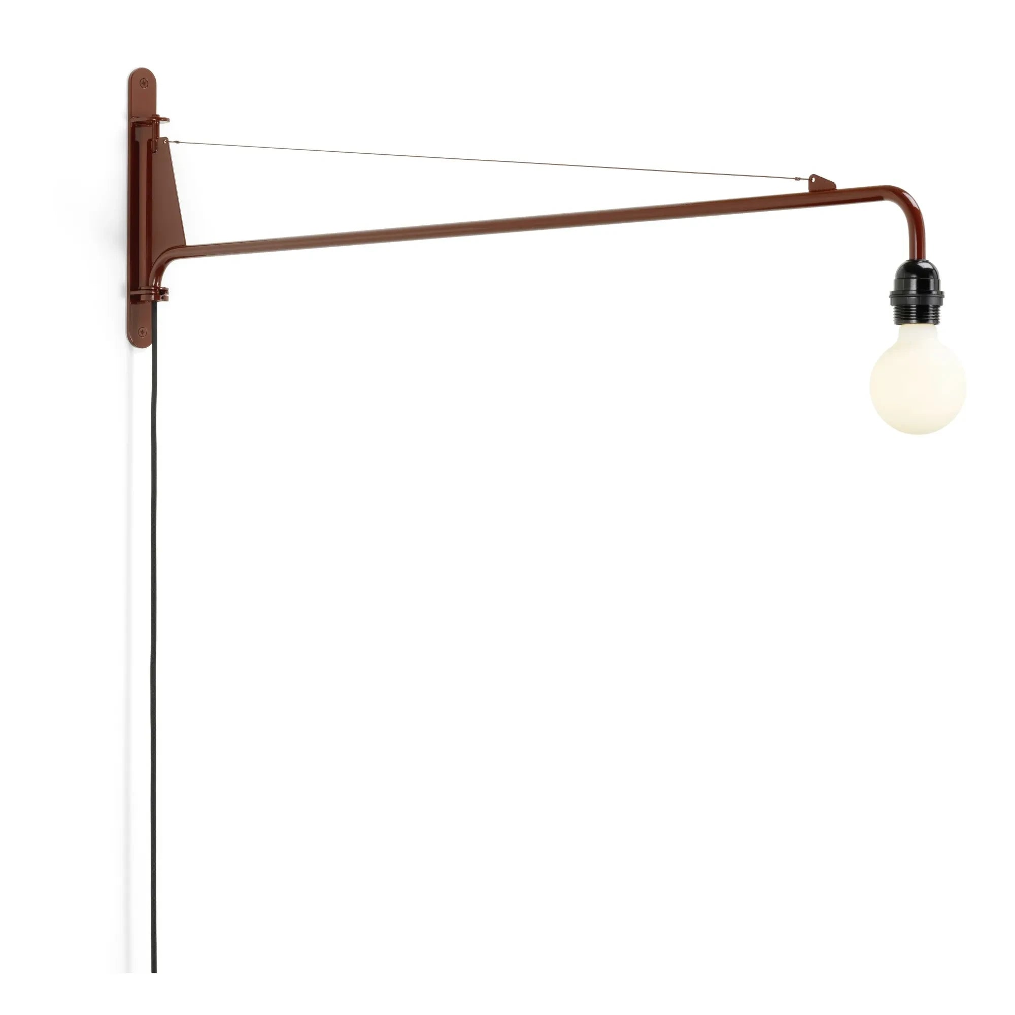 Vitra - Small Wall Lamp Potence, Designed by Jean Prouvé | Japanese Red