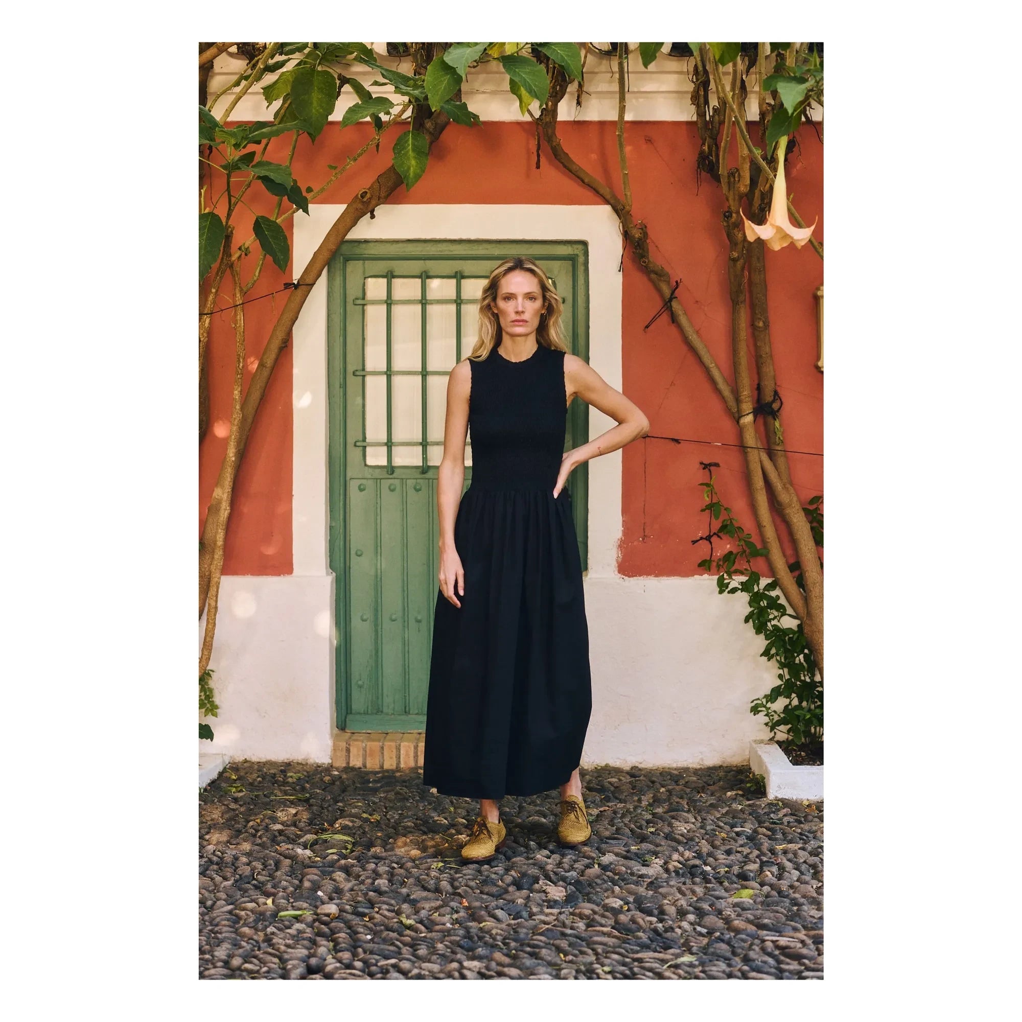 Maria de la Orden - Saint Barth Cotton Dress | Black