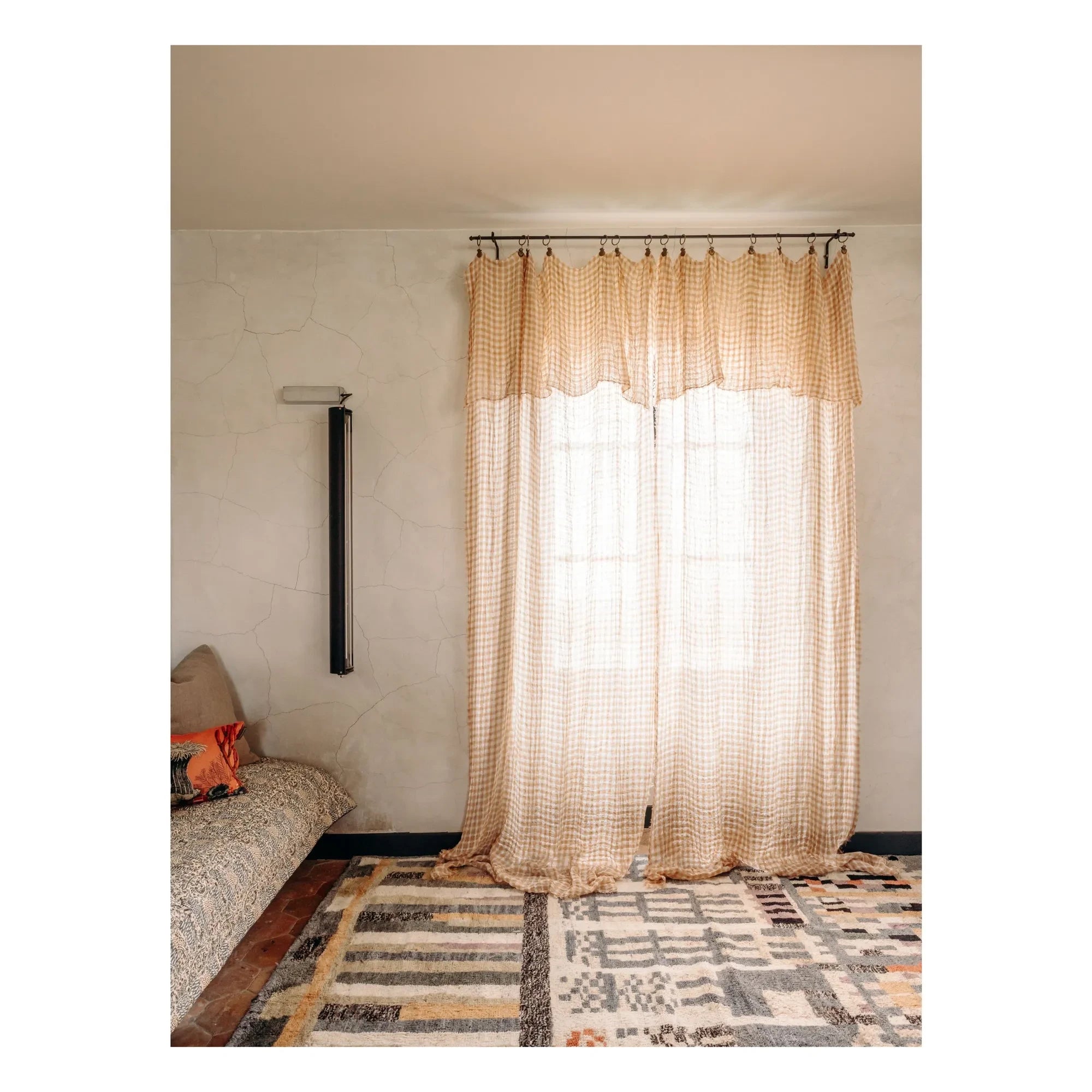 Le Monde Sauvage - Harmattan Cuba Curtain | Orange Pas