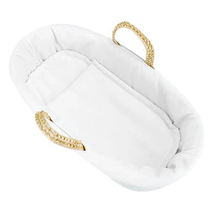 Tartine et Chocolat - Knitted Palm Leaf Banana Basket | White