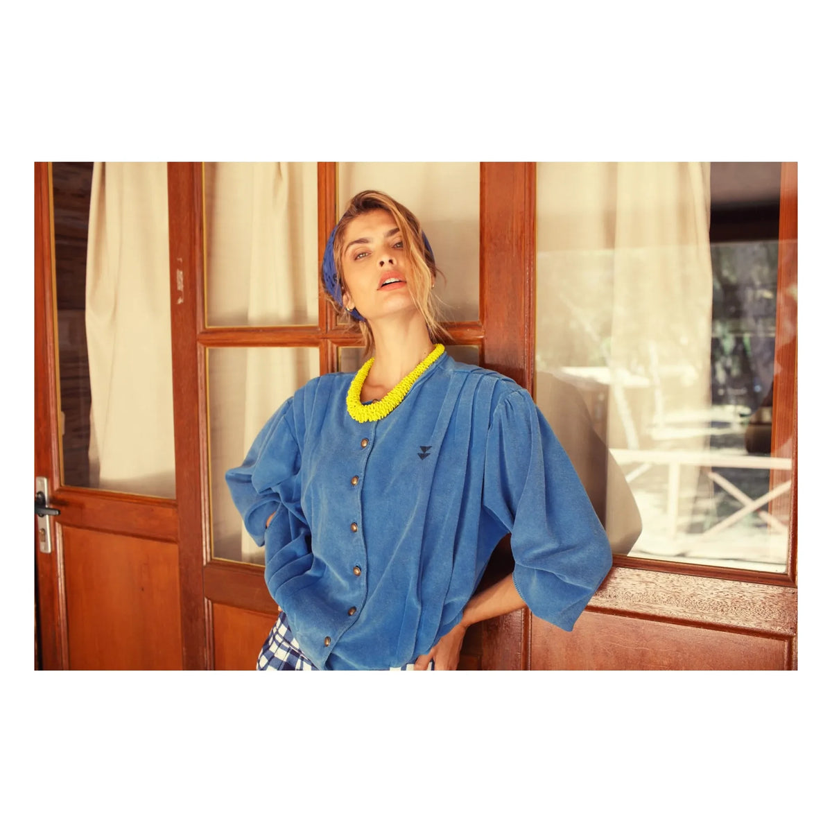 Sisters Department - Adelaide Organic Cotton Cardigan | Blue