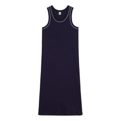 Petit Bateau - Plain Ribbed Tank Dress | Navy Blue