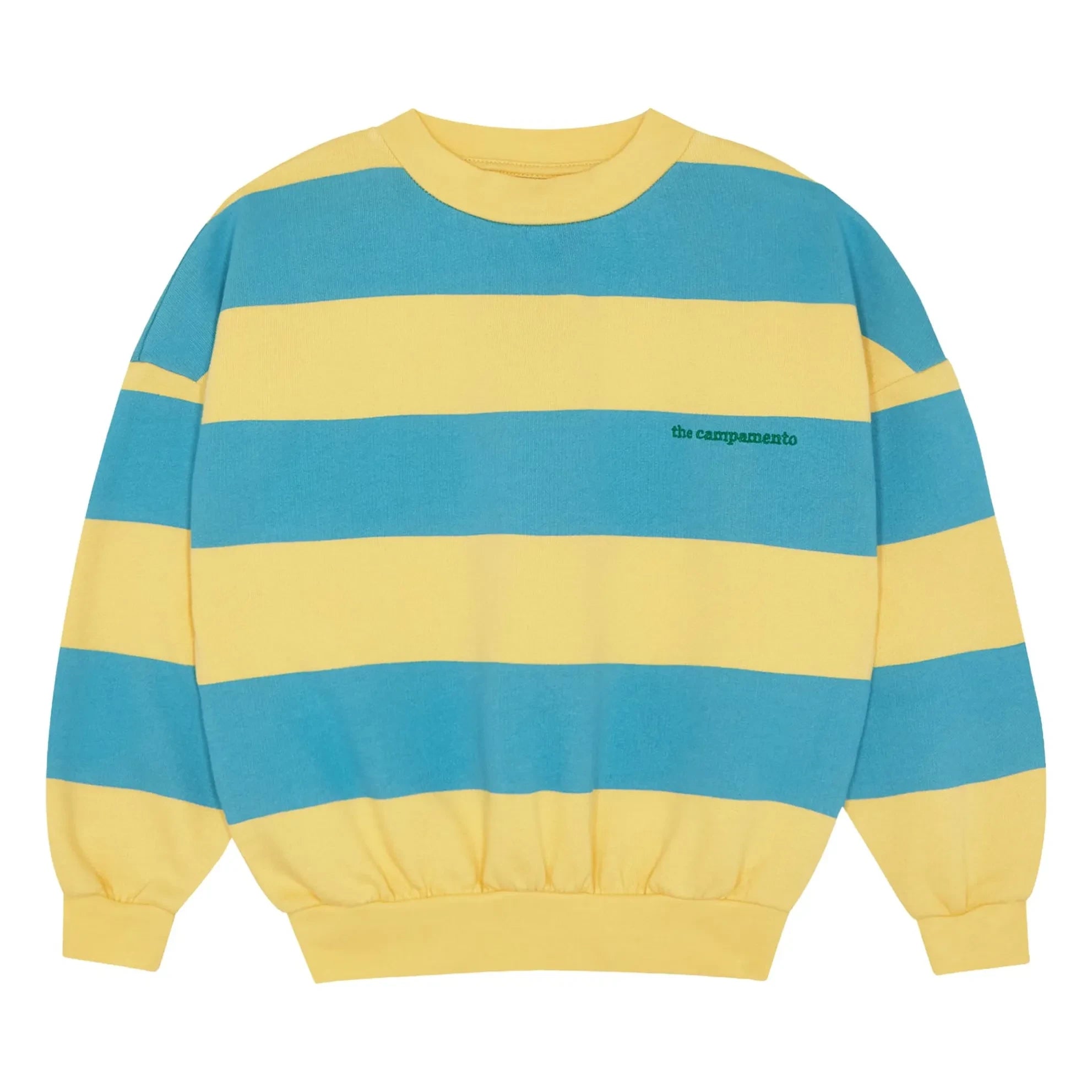 The Campamento - Oversized Striped Sweatshirt | Yellow