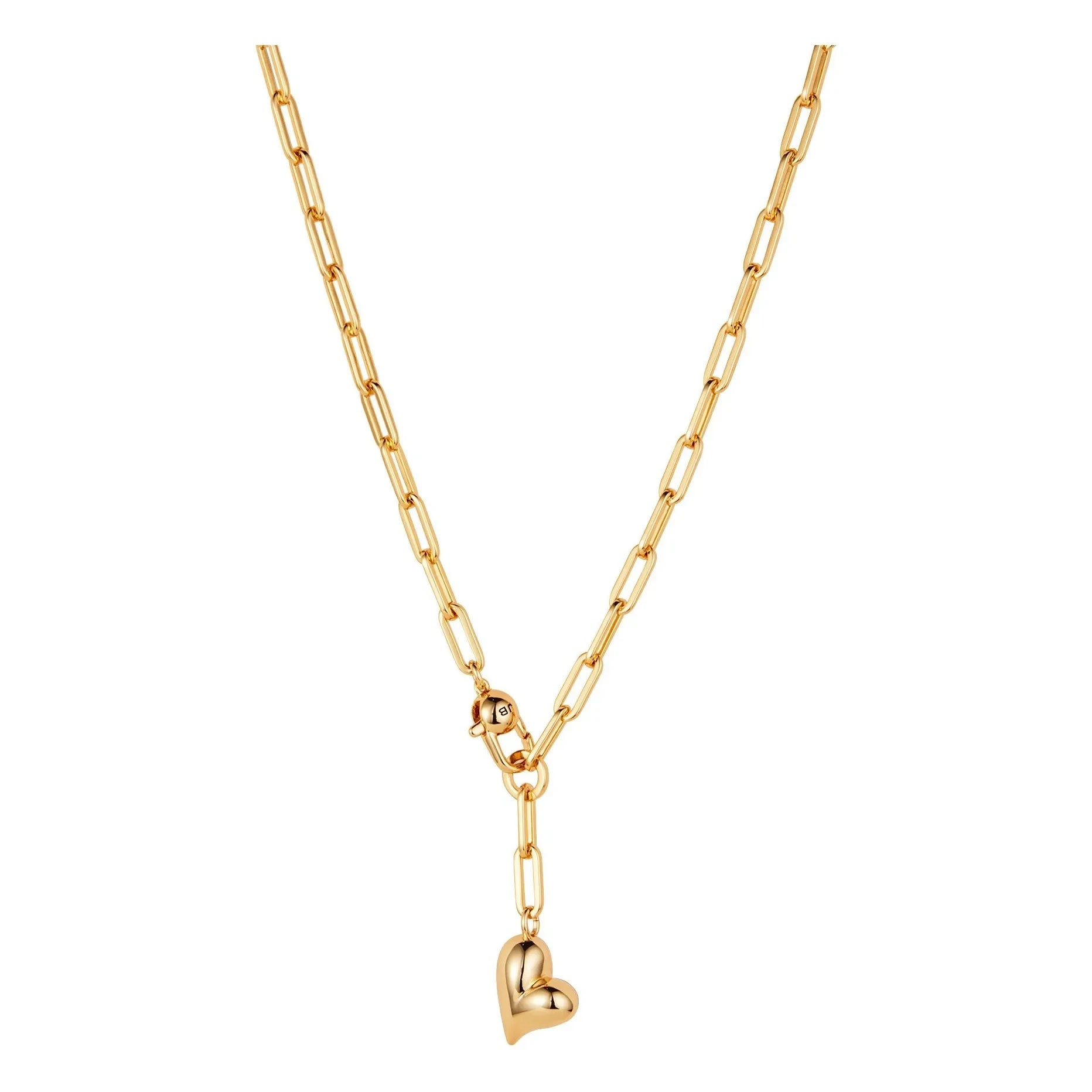 Jenny Bird - Fluffy Heart Necklace | Gold