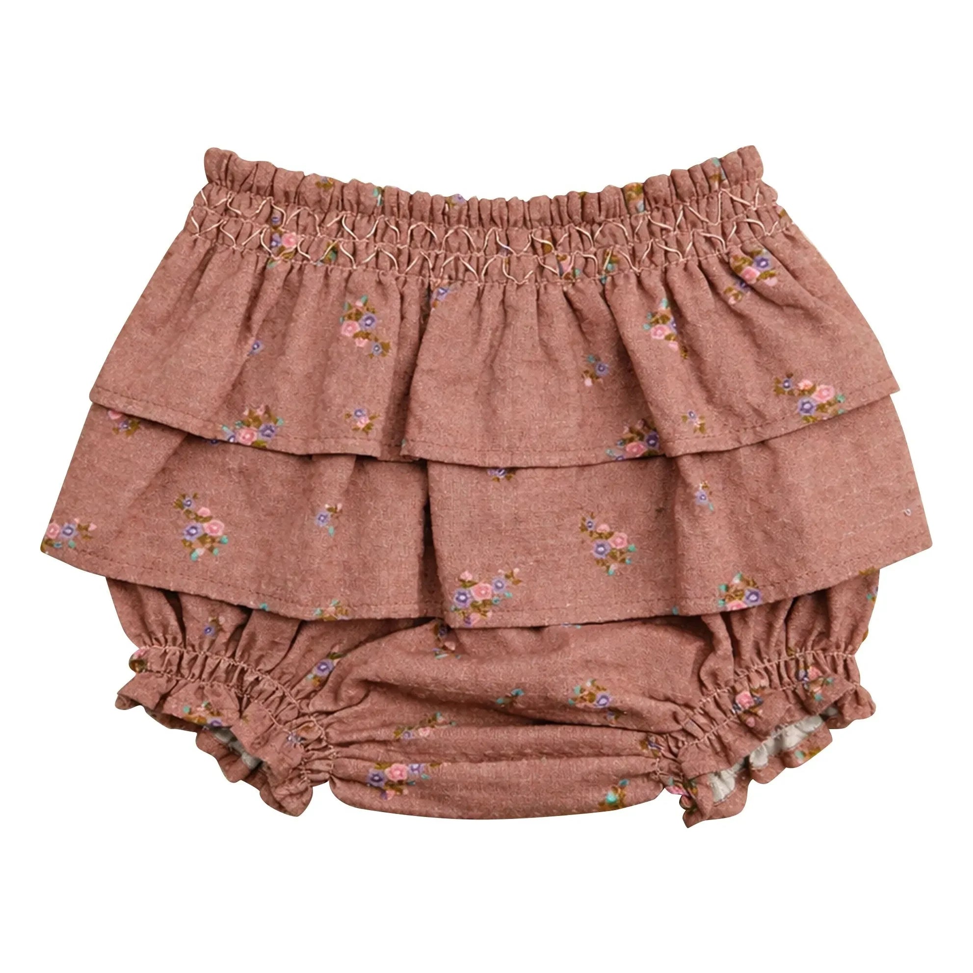 Lililotte - Célestine Floral Organic Cotton Bloomer | Dust Pink