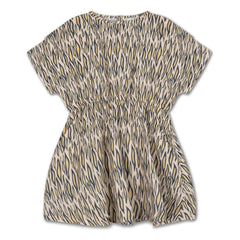 Repose AMS - Peplum Dress Tiger Organic Cotton | Light Brown