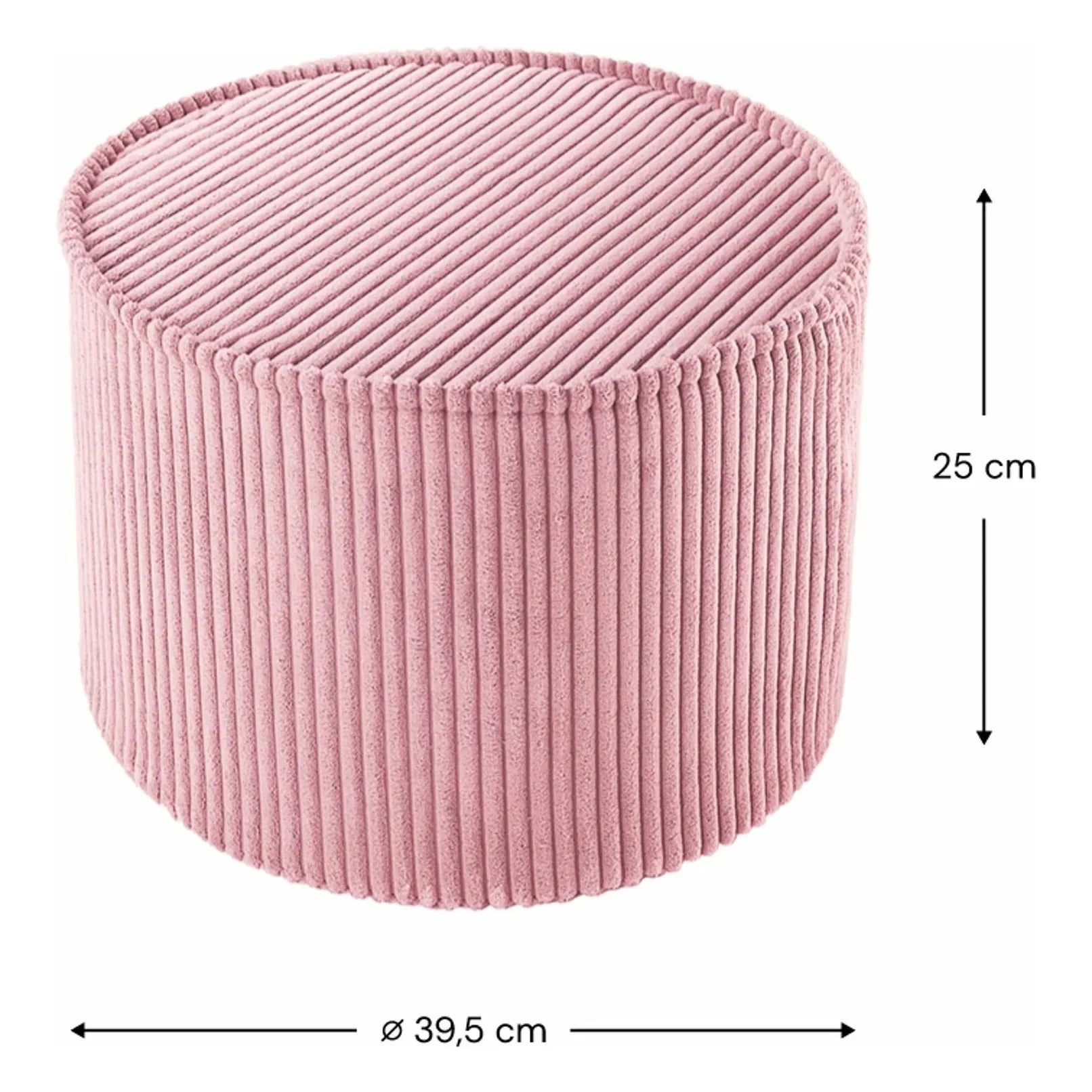 Wigiwama - Kadife puf | Pembe