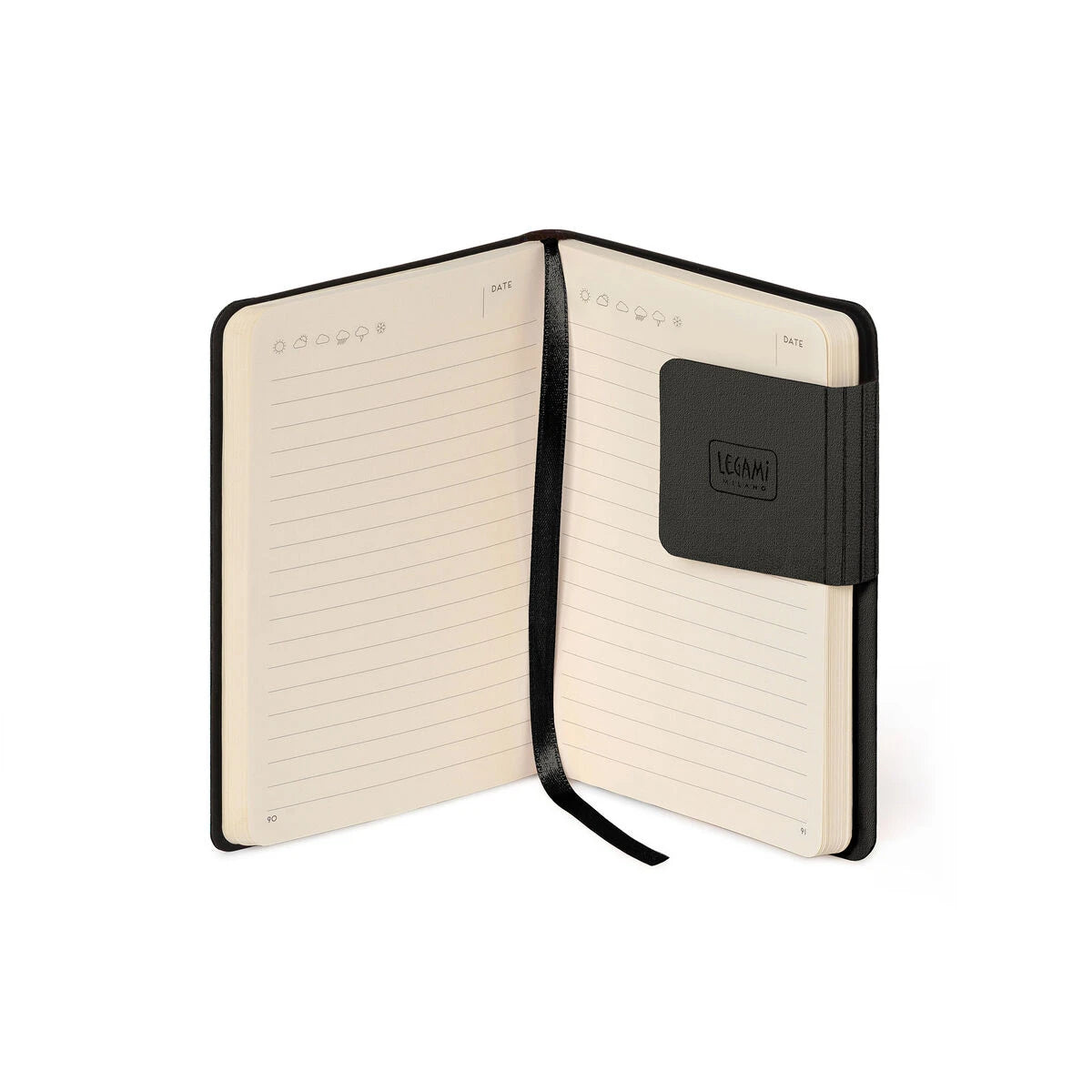 Legami - Lined Notebook with Monochrome Soft Cover - Black Suit - My Notebook
