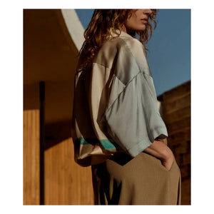 Mes Demoiselles - Malden Silk Blouse | Blue