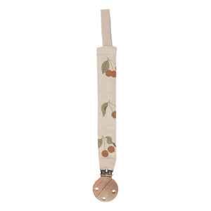 Main Sauvage - Cherry Pacifier Clip | Beige
