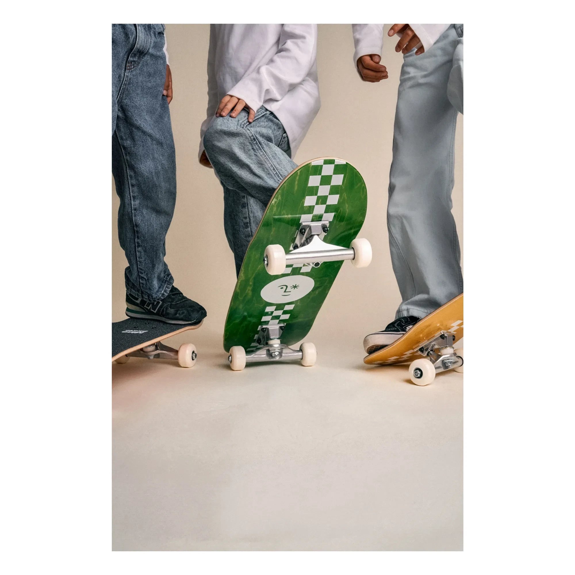 Mino Skateboards - Sunny Damier Kaykay | Yeşil