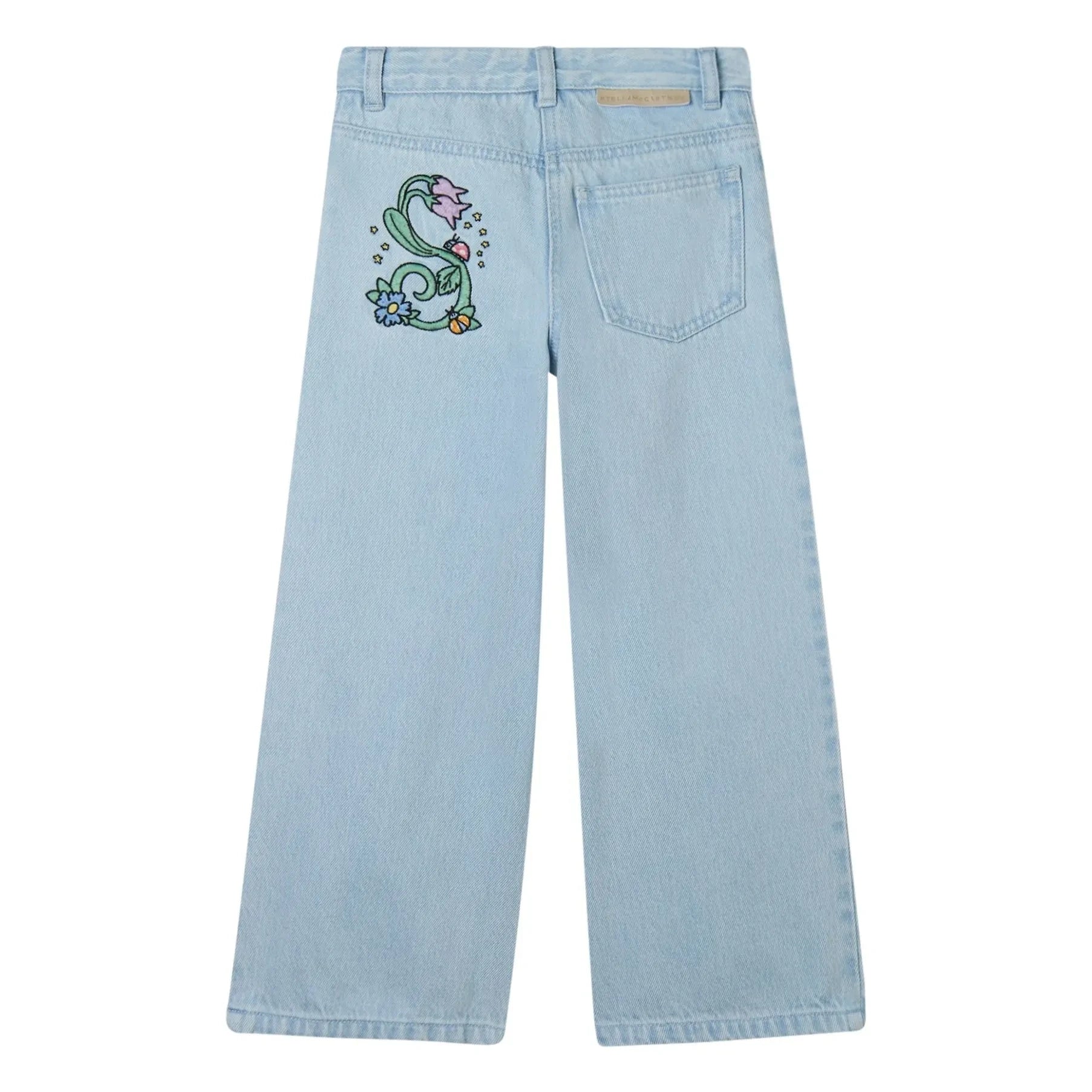 Stella McCartney Kids - Organic Cotton Flare Jeans | Light Blue