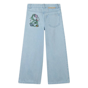 Stella McCartney Kids - Organic Cotton Flare Jeans | Light Blue