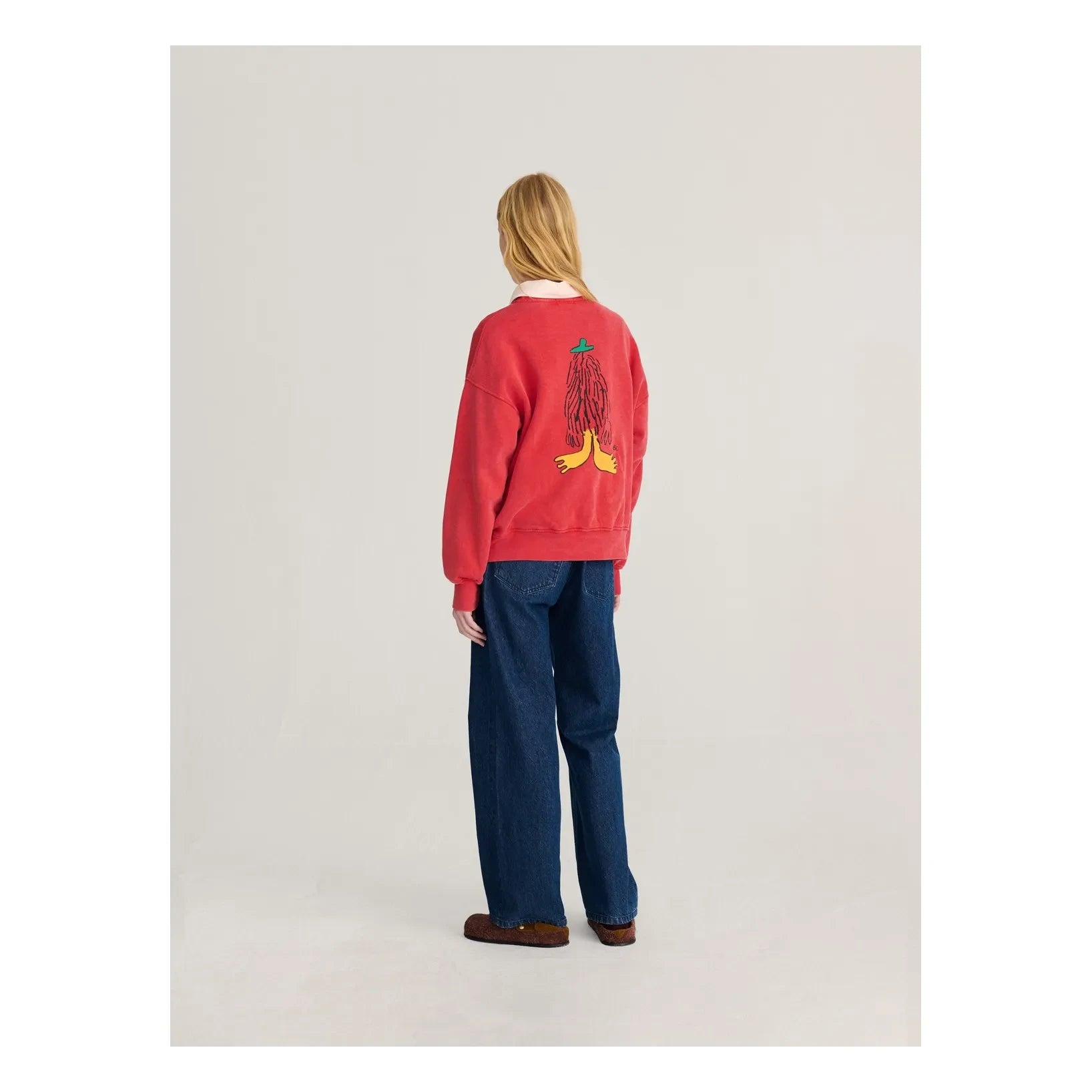Bobo Choses - Hidden Monster organic cotton sweatshirt | Red