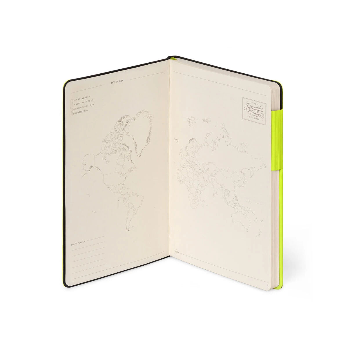 Legami - Defter ile Blank Pages ve Monochrome Yumuşak Kılıf - Chartreuse - My Defter