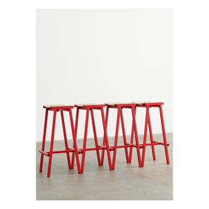 Hay - 75 cm High Stool | Red