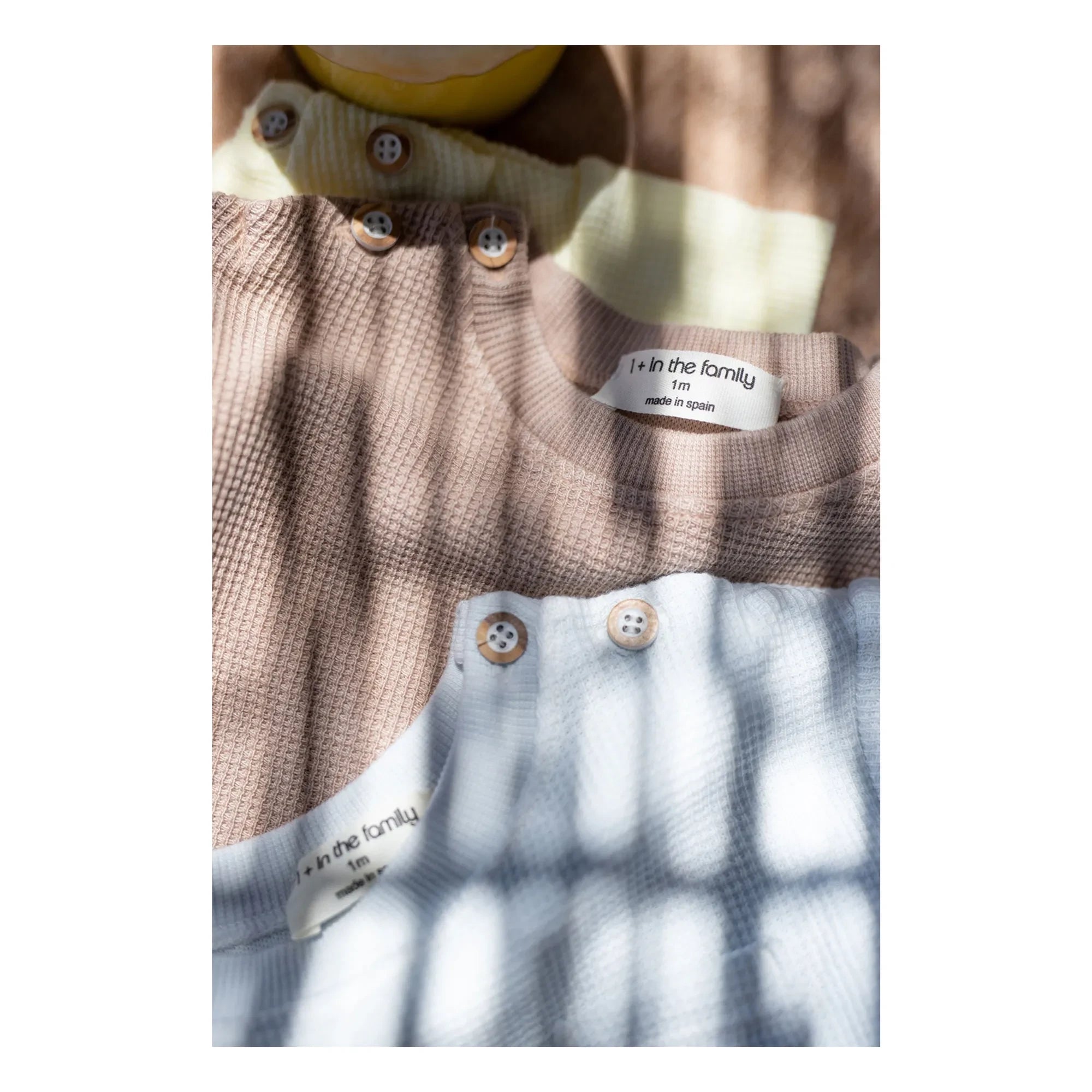 1+ in the family - Delion Waffle T-shirt | Light Blue