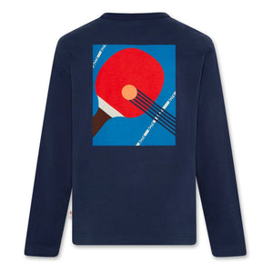 AO76 - Ben Ping Pong Organic Cotton T-Shirt | Navy Blue