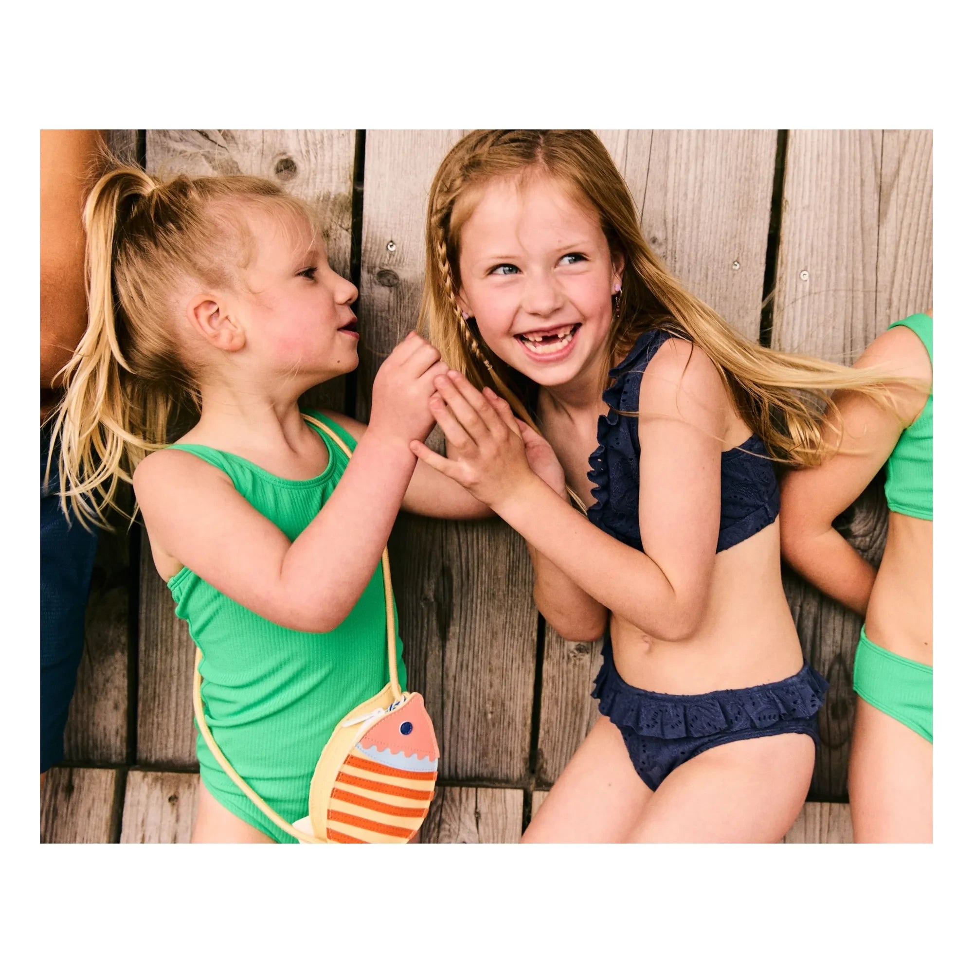 Beachlife - Uni Textured Recycled Fiber Swimsuit | Green
