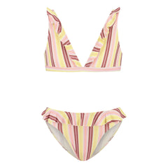 Beachlife - Striped Ribbon Bikini | Light Yellow