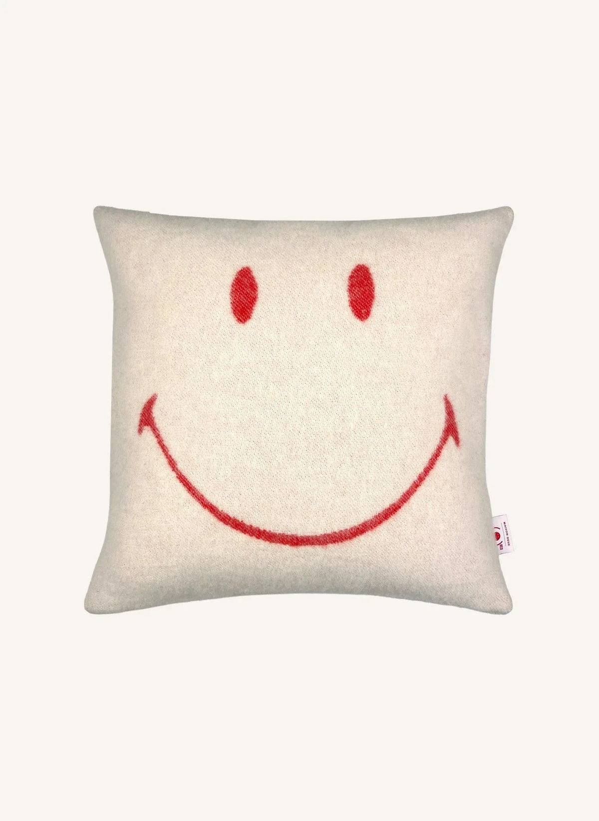 Maison Deux - Wool Pillowcase - Maison Deux x Smiley | Ecru
