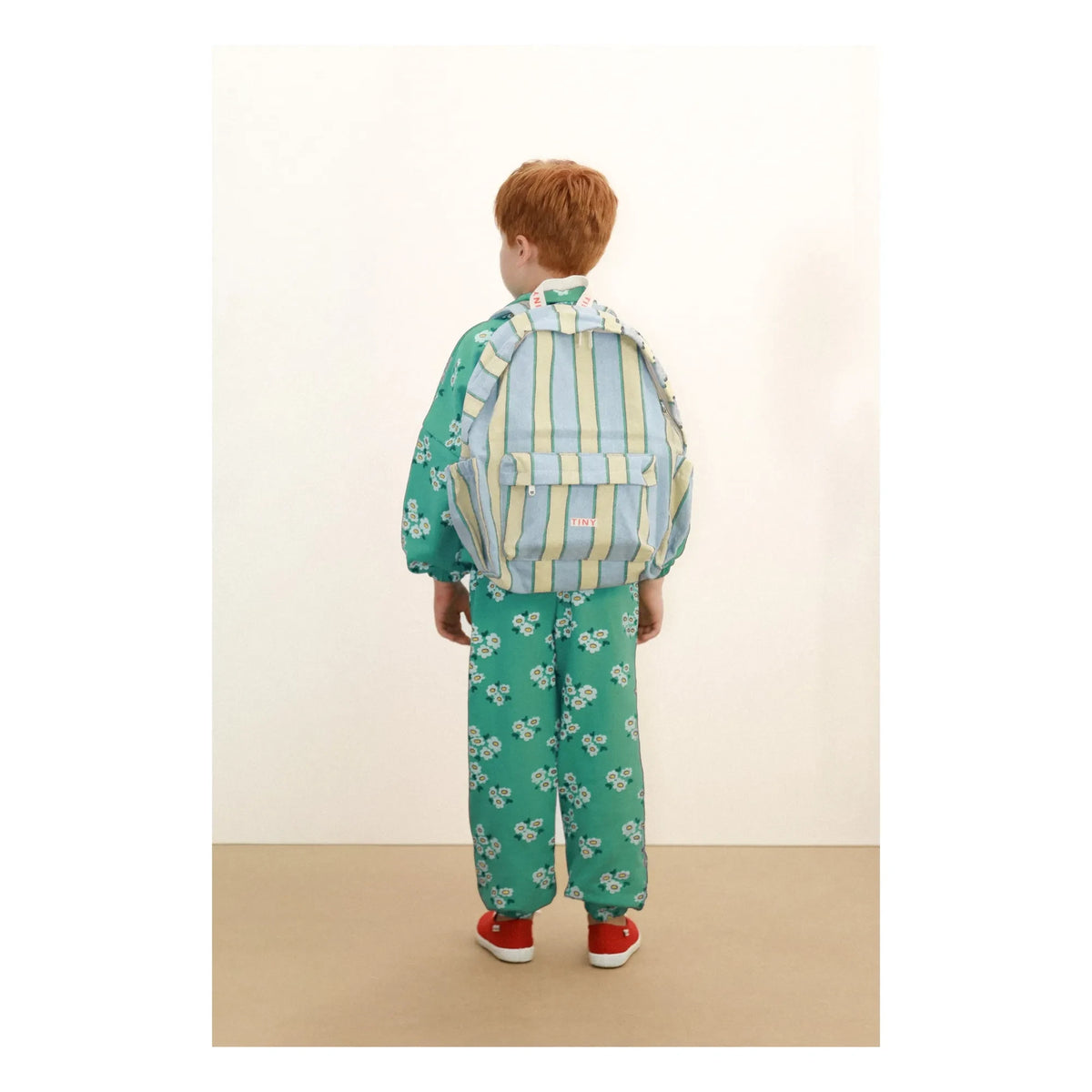 Tinycottons - Striped Denim Backpack | Blue