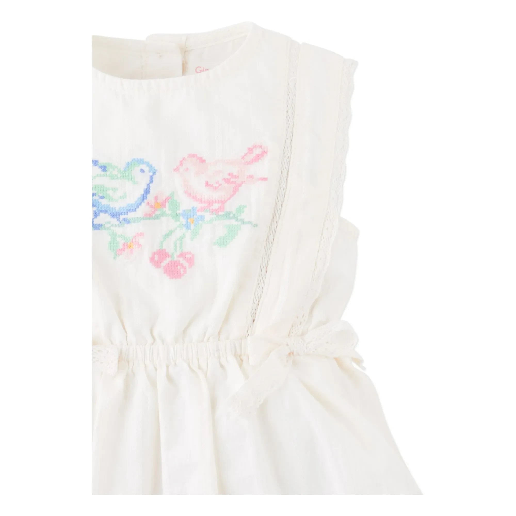 Gingersnaps - Charlee Embroidered Dress | White