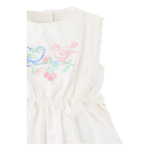 Gingersnaps - Charlee Embroidered Dress | White