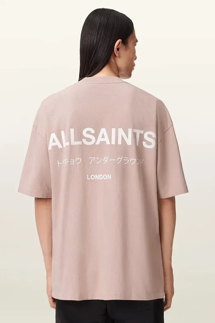 AllSaints Erkek Pamuklu Oversize Tişört