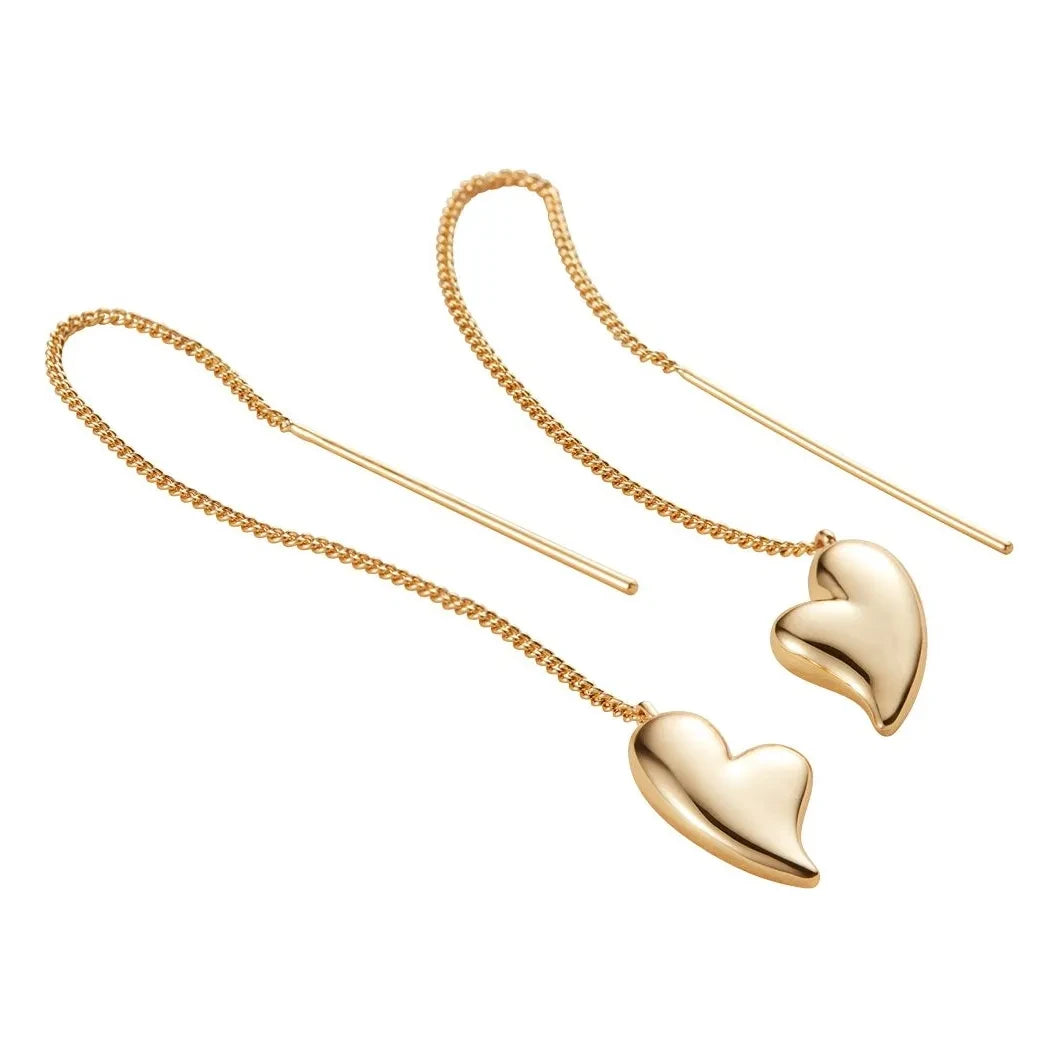 Jenny Bird - Fluffy Heart Earrings | Gold