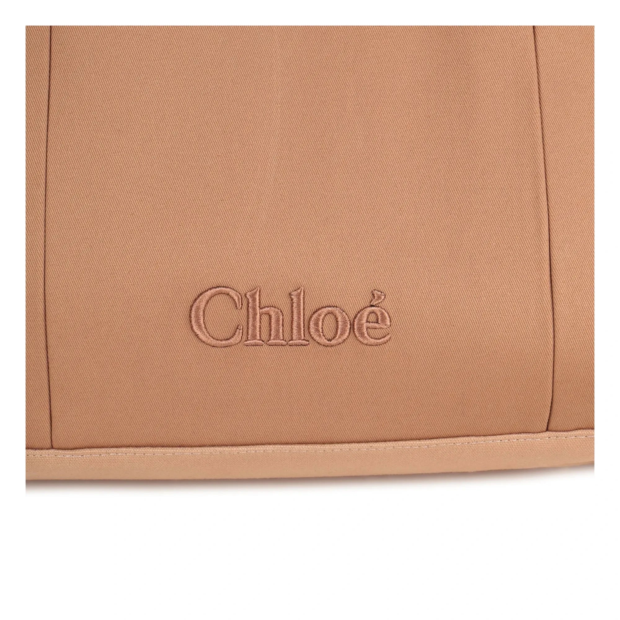 Chloé - Logo Cloth Diaper Bag | Beige Pink