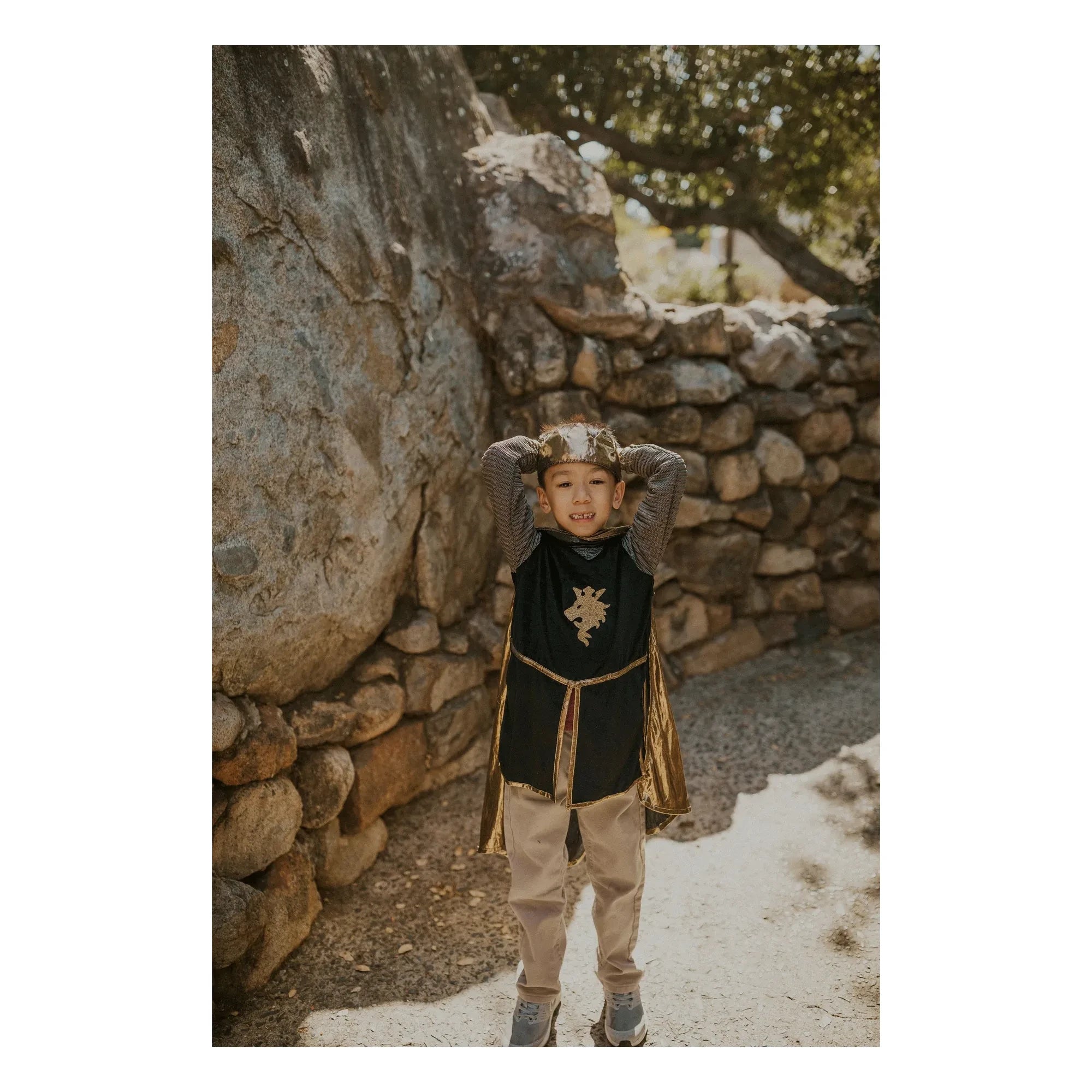 Great Pretenders - Cape and Crowned Knight Costume | Or