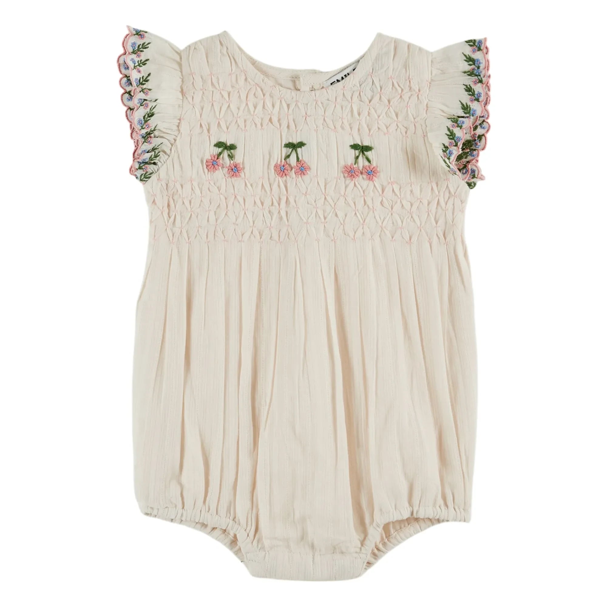 Emile et Ida - Gathered Romper | Cream