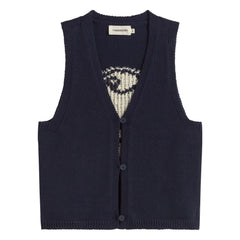 Thinking Mu - Rob Fish Organic Cotton Jacket | Navy Blue