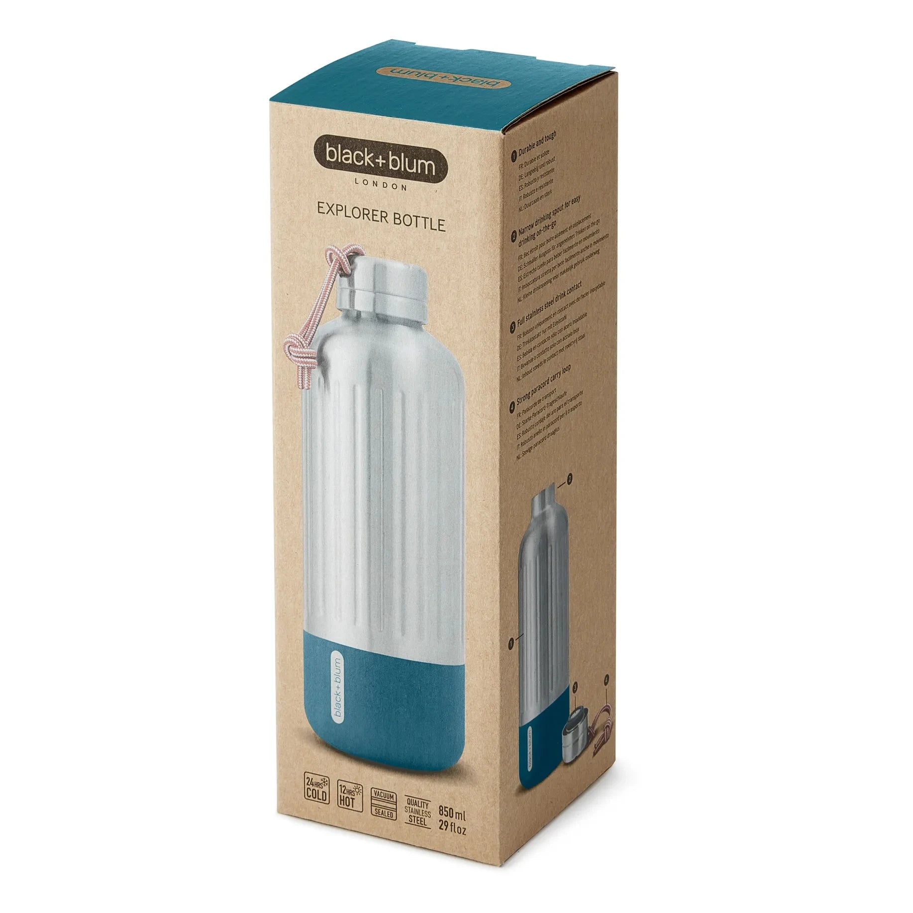 Black + Blum - Stainless Steel L Bottle | Blue