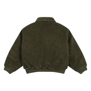 the new society - Mikel Velvet Bomber | Dark Green