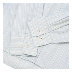 Universal Works - Lazy Day Striped Shirt | Light Blue
